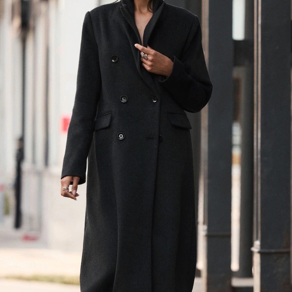 Dynamite Jackets & Blazers - Dynamite Black Double-Breasted Wool Coat (Brand new with tags)